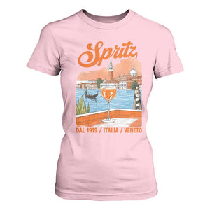 Spritz Veneto T Shirt For Women Italia Vintage Orange Wine Cocktail Dal 1919