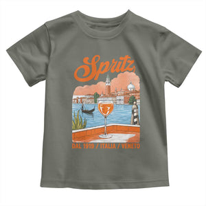 Spritz Veneto Toddler T Shirt Italia Vintage Orange Wine Cocktail Dal 1919