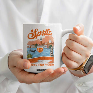 Spritz Veneto Coffee Mug Italia Vintage Orange Wine Cocktail Dal 1919
