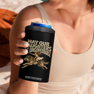 May Our Daughters Be Ungovernable Feminist Girl 4 in 1 Can Cooler Tumbler