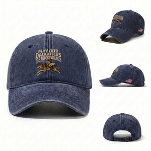 May Our Daughters Be Ungovernable Feminist Girl Washed Cotton Baseball Cap
