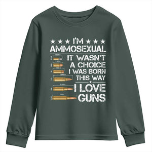 I'm Ammosexual It Wasn't A Choice 2nd Amendment Gun Lovers Youth Sweatshirt