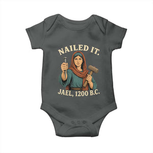 Nailed It Jael 1200 BC Baby Onesie Funny Biblical Feminist Religious