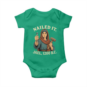 Nailed It Jael 1200 BC Baby Onesie Funny Biblical Feminist Religious