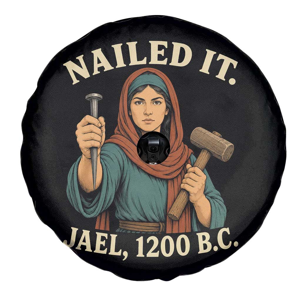 Nailed It Jael 1200 BC Spare Tire Cover Funny Biblical Feminist Religious