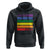 Harris Walz LGBT Hoodie Presidential Election 2024 Rainbow Flag TS11 Black Print Your Wear