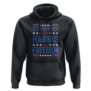Old White Men For Harris And Freedom Hoodie American Flag Star Presidential Election 2024 TS11 Black Print Your Wear