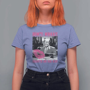 Funny Trump T Shirt For Women Don't Worry Daddy's On His Way Pink Car TS11 Violet Print Your Wear