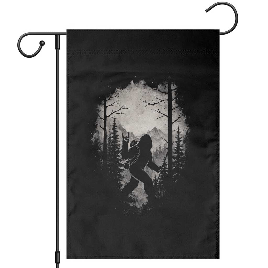 Funny Bigfoot Hiking Night Stroll Mountain Forest Garden Flag TS11 Black Print Your Wear