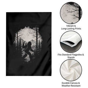 Funny Bigfoot Hiking Night Stroll Mountain Forest Garden Flag TS11 Print Your Wear