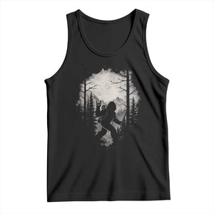 Funny Bigfoot Hiking Night Stroll Mountain Forest Tank Top TS11 Black Print Your Wear