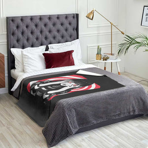 Horror Anime Manga Creepy Goth Japanese Girl Throw Blanket TS11 Print Your Wear