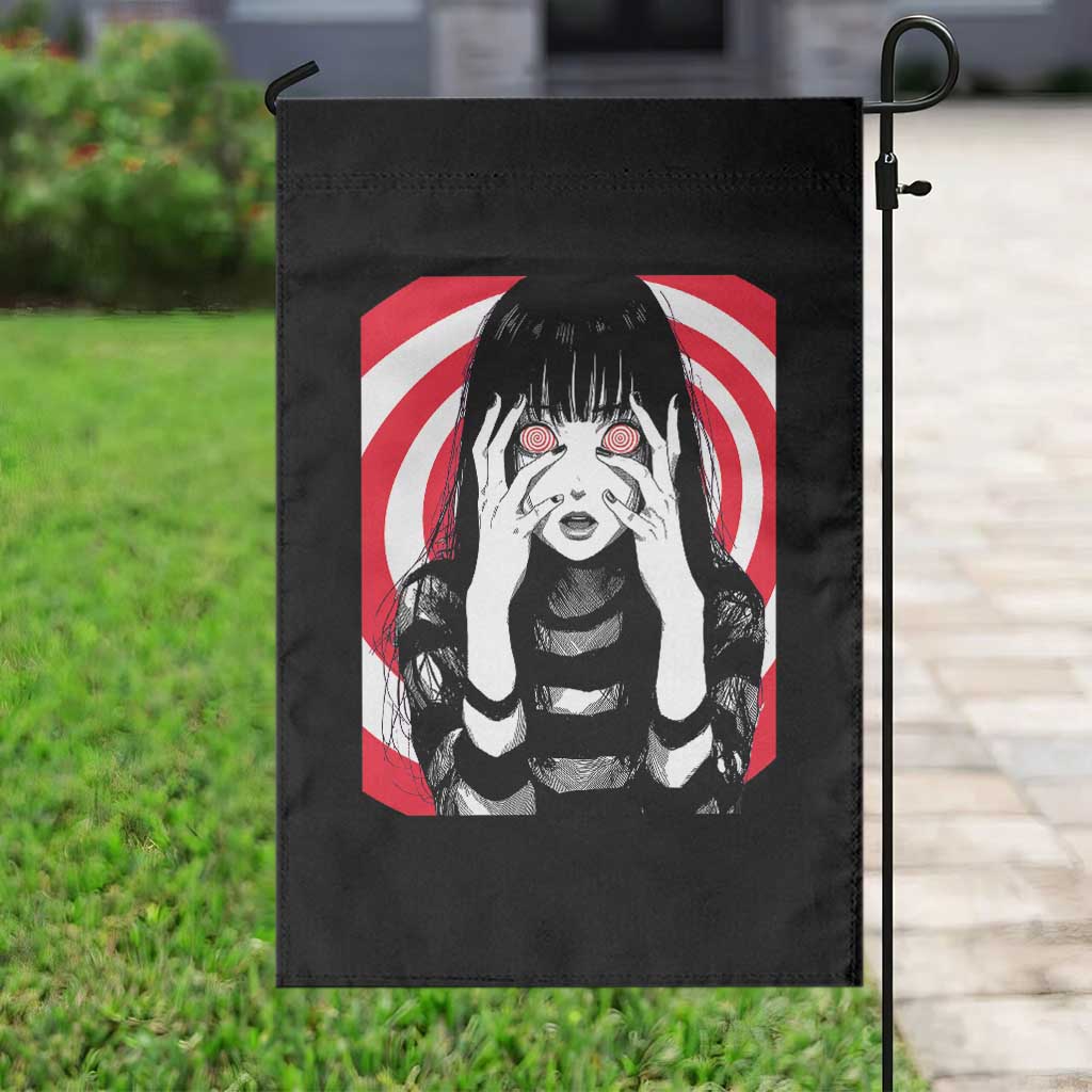 Horror Anime Manga Creepy Goth Japanese Girl Garden Flag TS11 Print Your Wear