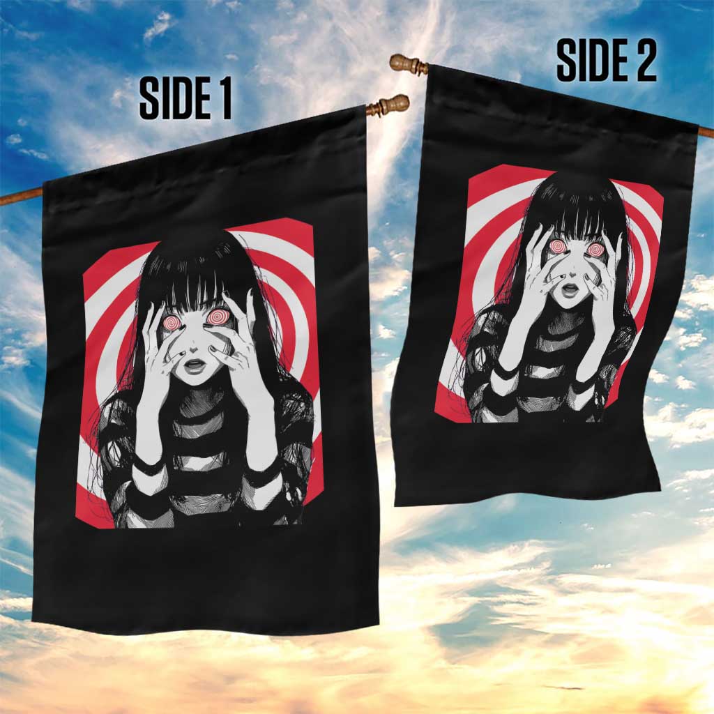 Horror Anime Manga Creepy Goth Japanese Girl Garden Flag TS11 Print Your Wear