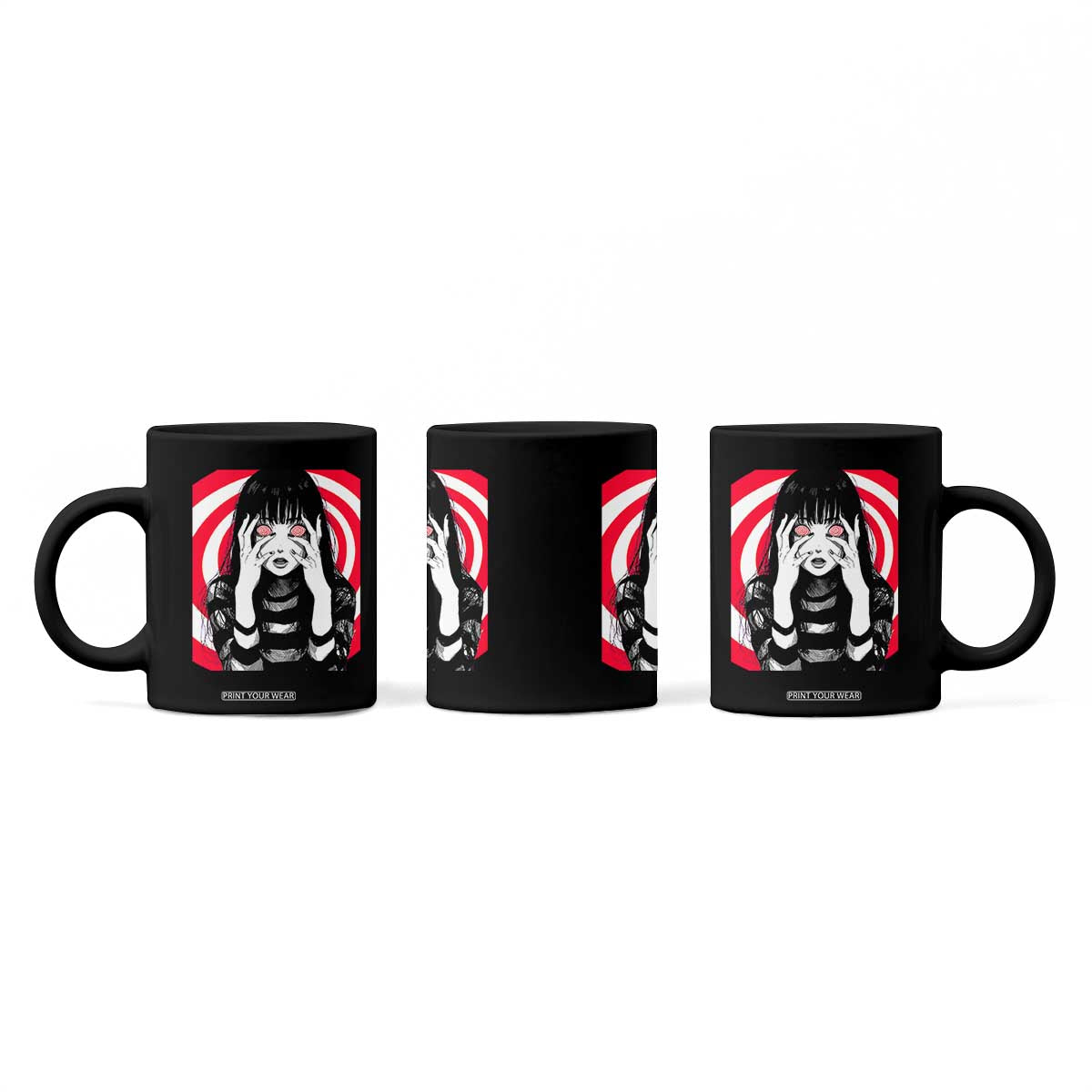 Horror Anime Manga Creepy Goth Japanese Girl Coffee Mug TS11 Print Your Wear