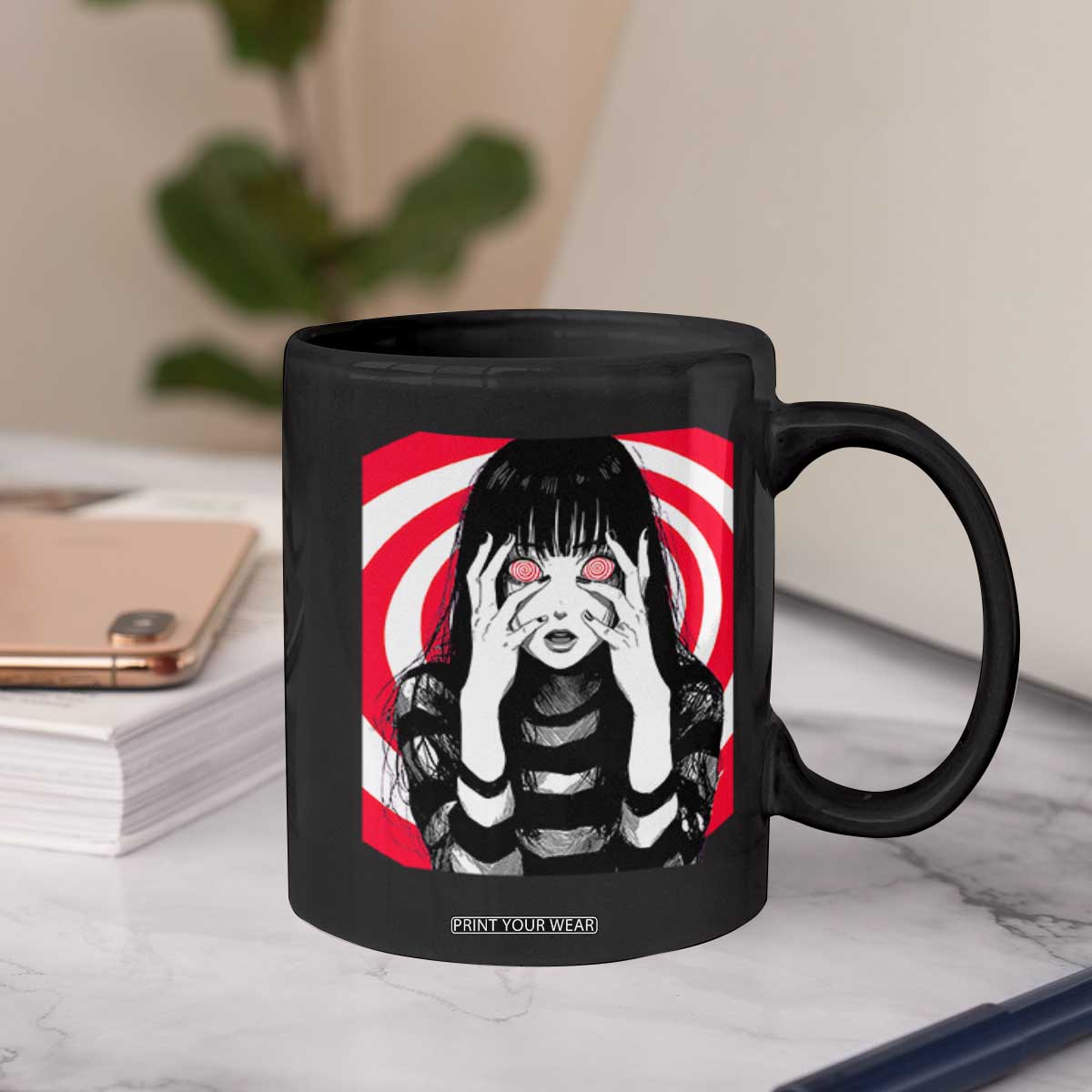 Horror Anime Manga Creepy Goth Japanese Girl Coffee Mug TS11 Print Your Wear