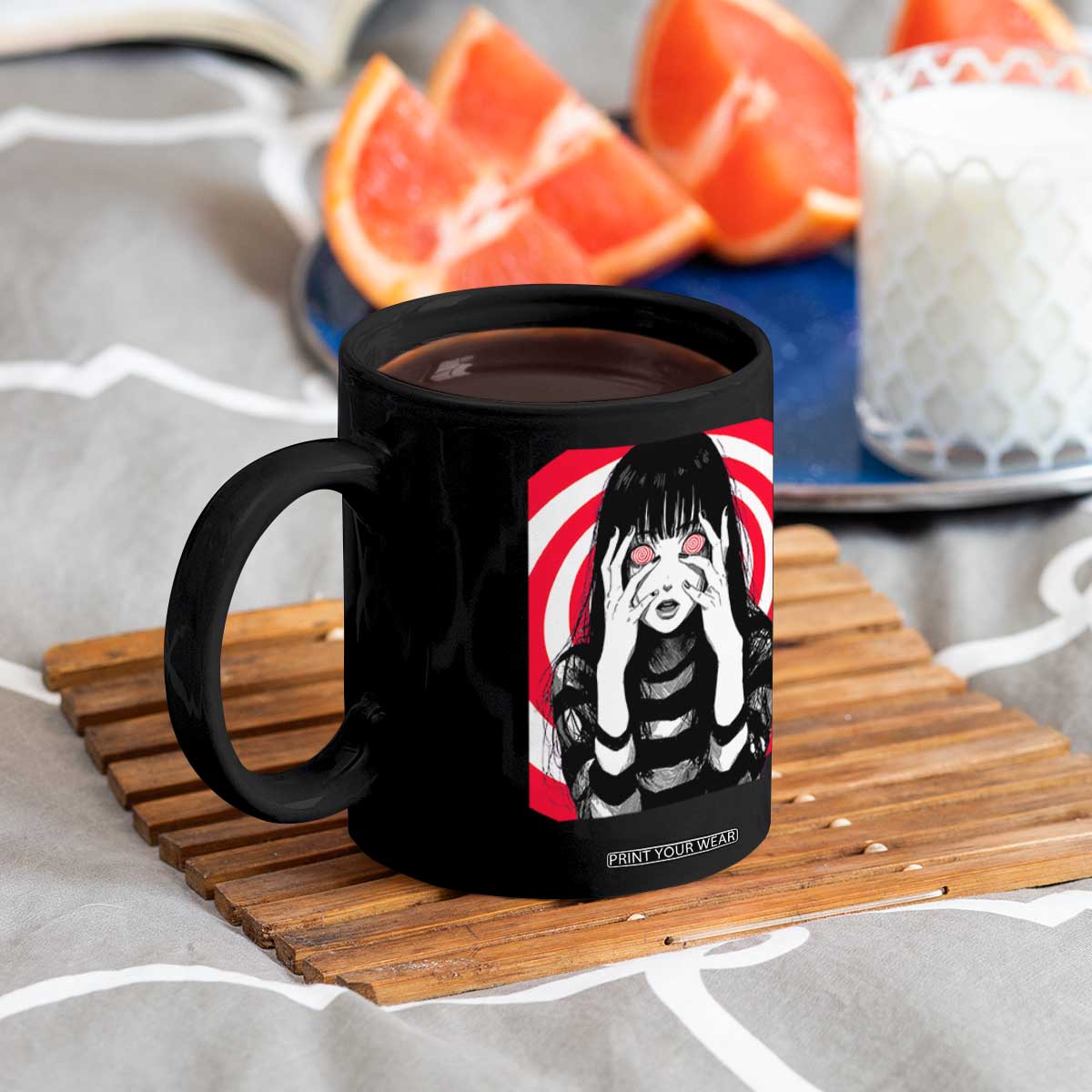 Horror Anime Manga Creepy Goth Japanese Girl Coffee Mug TS11 Print Your Wear