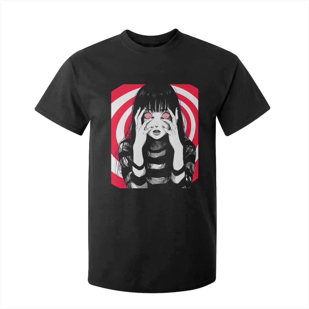 Horror Anime Manga Creepy Goth Japanese Girl T Shirt For Kid TS11 Black Print Your Wear