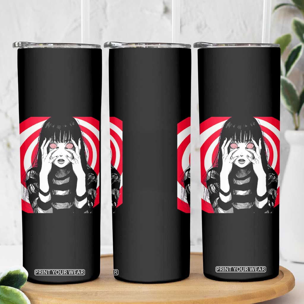 Horror Anime Manga Creepy Goth Japanese Girl Skinny Tumbler TS11 Print Your Wear