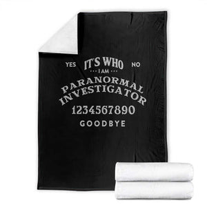 Ouija Board Spirit Board Throw Blanket Its Who I Am Occult Gothic Halloween Pagan TS11 Black Print Your Wear