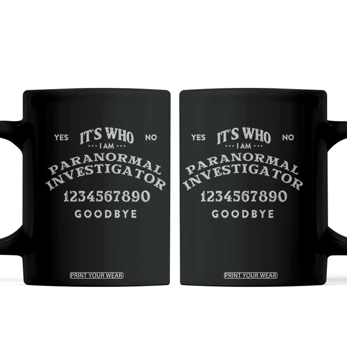Ouija Board Spirit Board Coffee Mug Its Who I Am Occult Gothic Halloween Pagan TS11 Black Print Your Wear