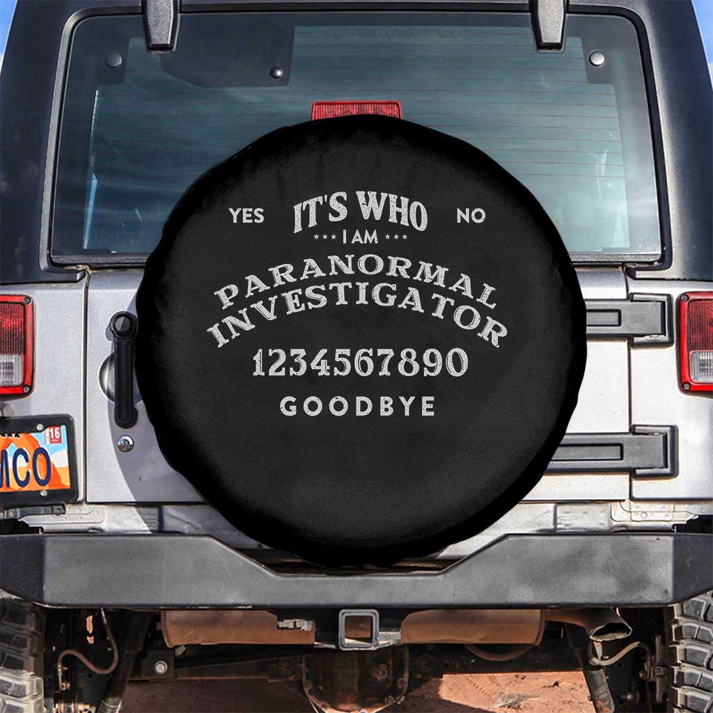 Ouija Board Spirit Board Spare Tire Cover Its Who I Am Occult Gothic Halloween Pagan TS11 No hole Black Print Your Wear
