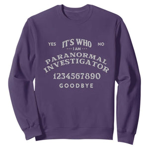 Ouija Board Spirit Board Sweatshirt Its Who I Am Occult Gothic Halloween Pagan TS11 Purple Print Your Wear