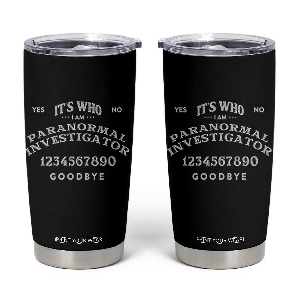 Ouija Board Spirit Board Tumbler Cup Its Who I Am Occult Gothic Halloween Pagan TS11 Black Print Your Wear