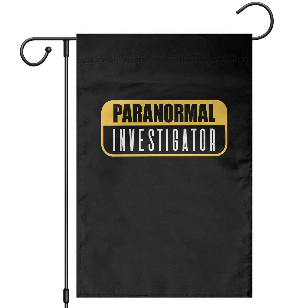 Paranormal Investigator Ghost Hunting Garden Flag EVP Halloween Ghost Researchers TS11 Black Print Your Wear