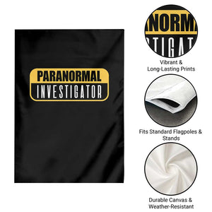 Paranormal Investigator Ghost Hunting Garden Flag EVP Halloween Ghost Researchers TS11 Print Your Wear