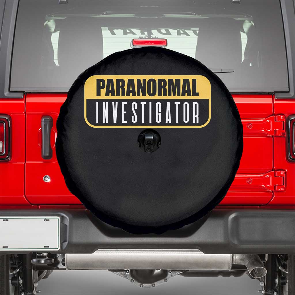 Paranormal Investigator Ghost Hunting Spare Tire Cover EVP Halloween Ghost Researchers TS11 Black Print Your Wear