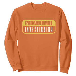 Paranormal Investigator Ghost Hunting Sweatshirt EVP Halloween Ghost Researchers TS11 Orange Print Your Wear