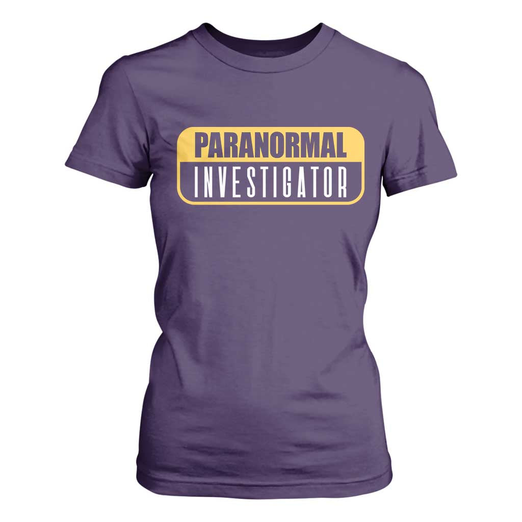 Paranormal Investigator Ghost Hunting T Shirt For Women EVP Halloween Ghost Researchers TS11 Purple Print Your Wear