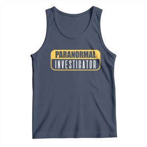 Paranormal Investigator Ghost Hunting Tank Top EVP Halloween Ghost Researchers TS11 Navy Print Your Wear