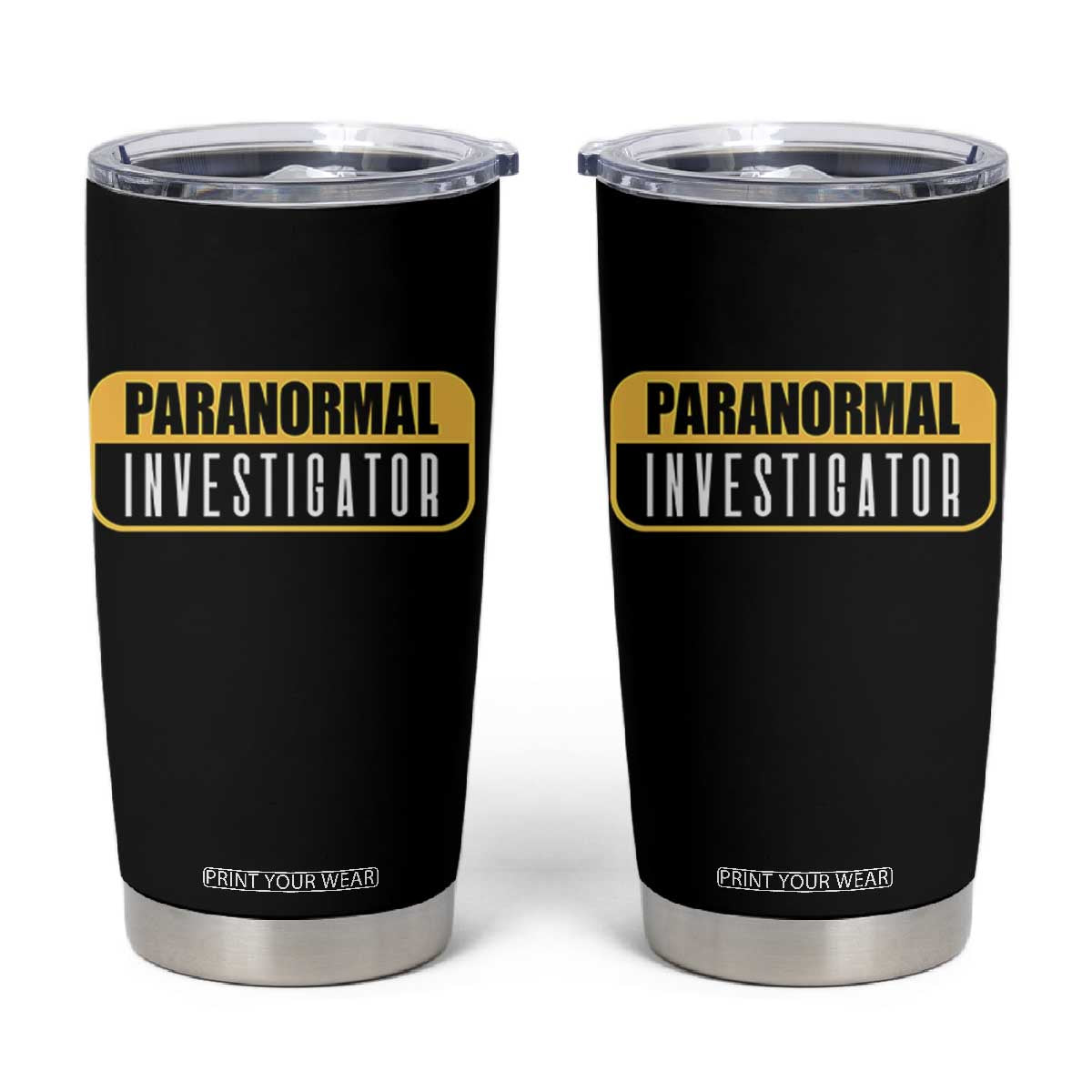 Paranormal Investigator Ghost Hunting Tumbler Cup EVP Halloween Ghost Researchers TS11 Black Print Your Wear