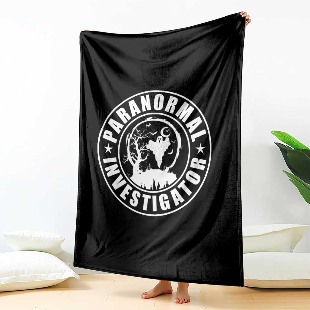 Paranormal Investigator Ghost Hunting Throw Blanket EVP Halloween TS11 Print Your Wear