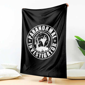 Paranormal Investigator Ghost Hunting Throw Blanket EVP Halloween TS11 Print Your Wear