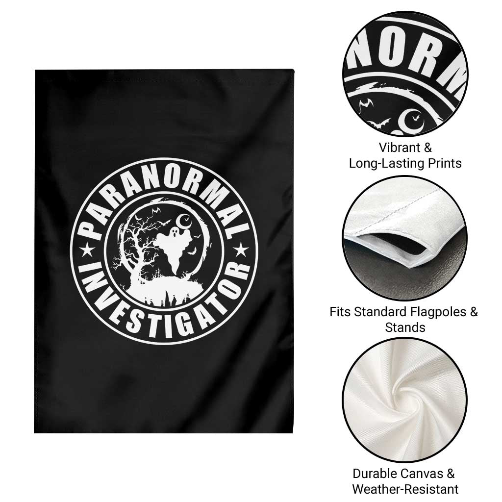 Paranormal Investigator Ghost Hunting Garden Flag EVP Halloween TS11 Print Your Wear