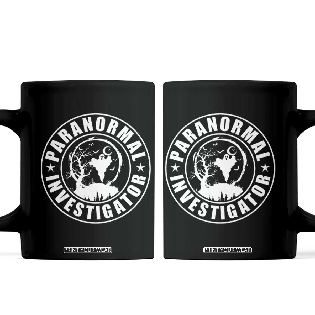 Paranormal Investigator Ghost Hunting Coffee Mug EVP Halloween TS11 Black Print Your Wear