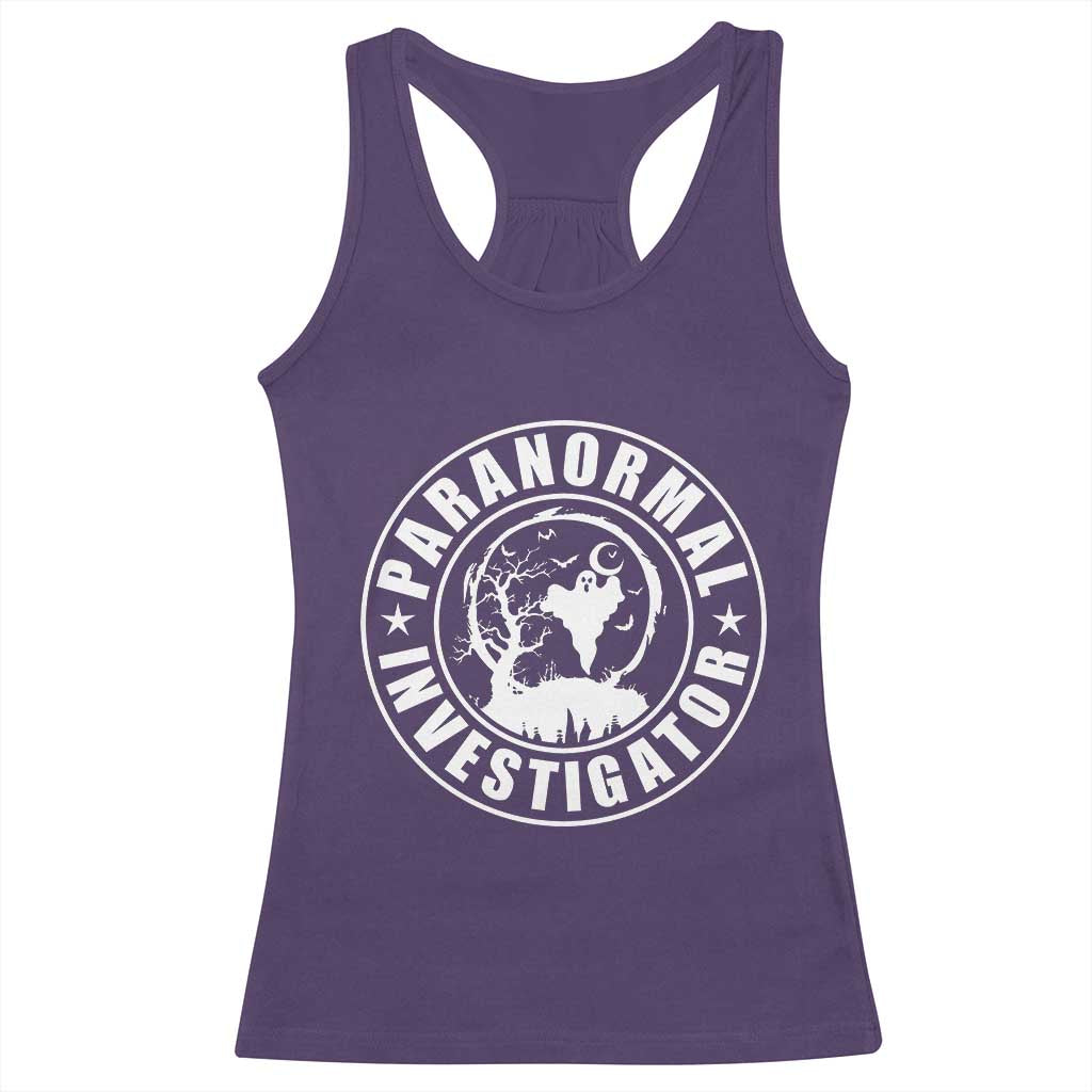 Paranormal Investigator Ghost Hunting Racerback Tank Top EVP Halloween TS11 Purple Print Your Wear