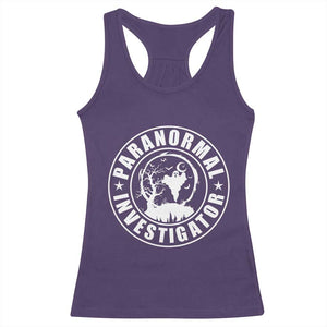 Paranormal Investigator Ghost Hunting Racerback Tank Top EVP Halloween TS11 Purple Print Your Wear