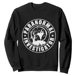 Paranormal Investigator Ghost Hunting Sweatshirt EVP Halloween TS11 Black Print Your Wear