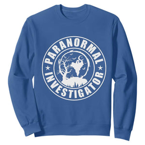 Paranormal Investigator Ghost Hunting Sweatshirt EVP Halloween TS11 Royal Blue Print Your Wear