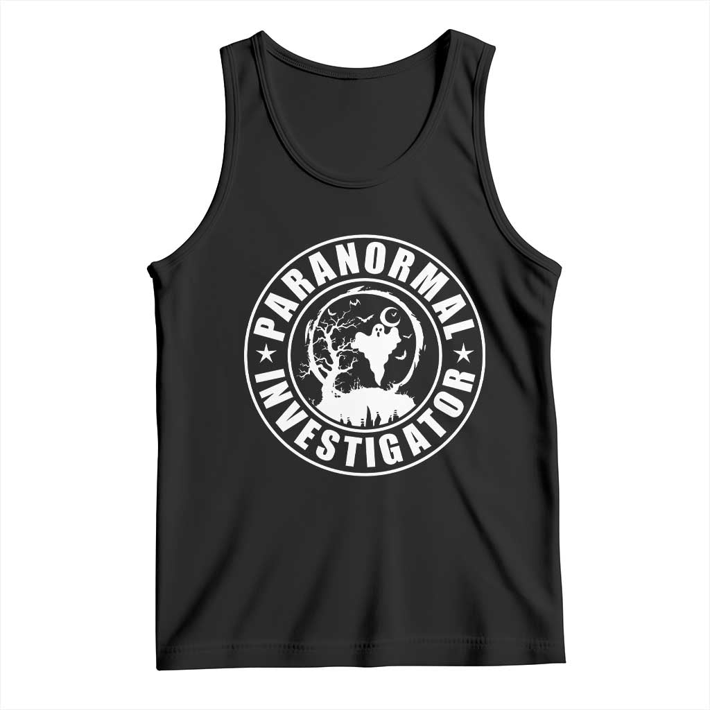 Paranormal Investigator Ghost Hunting Tank Top EVP Halloween TS11 Black Print Your Wear