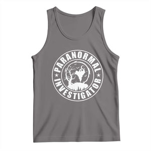 Paranormal Investigator Ghost Hunting Tank Top EVP Halloween TS11 Deep Heather Print Your Wear