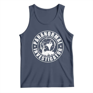 Paranormal Investigator Ghost Hunting Tank Top EVP Halloween TS11 Navy Print Your Wear