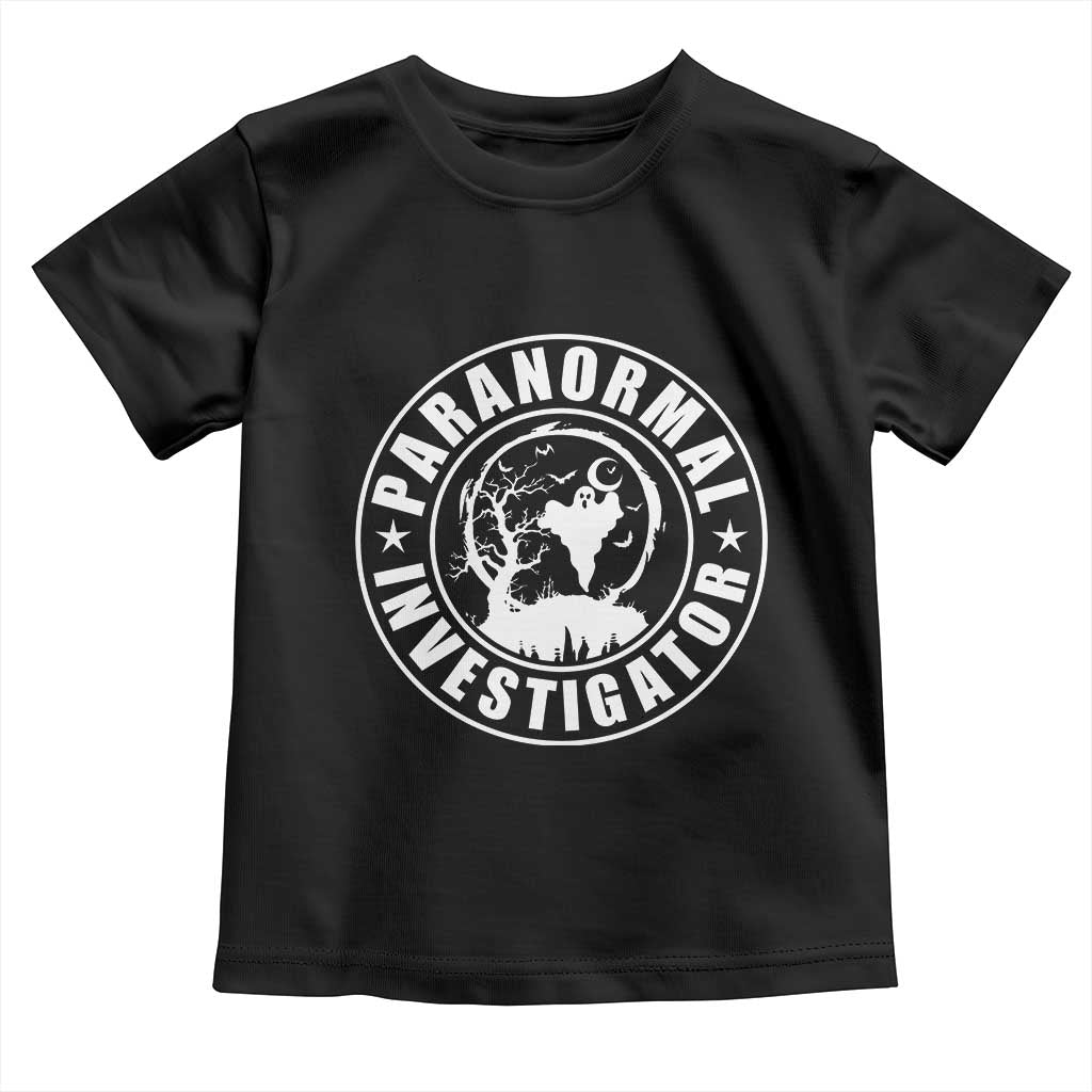 Paranormal Investigator Ghost Hunting Toddler T Shirt EVP Halloween TS11 Black Print Your Wear