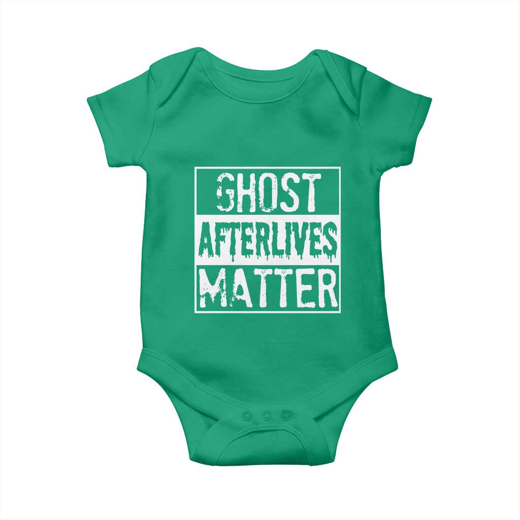 Funny Ghost Hunting Baby Onesie Ghost Afterlives Matter Paranormal Investigator TS11 Irish Green Print Your Wear