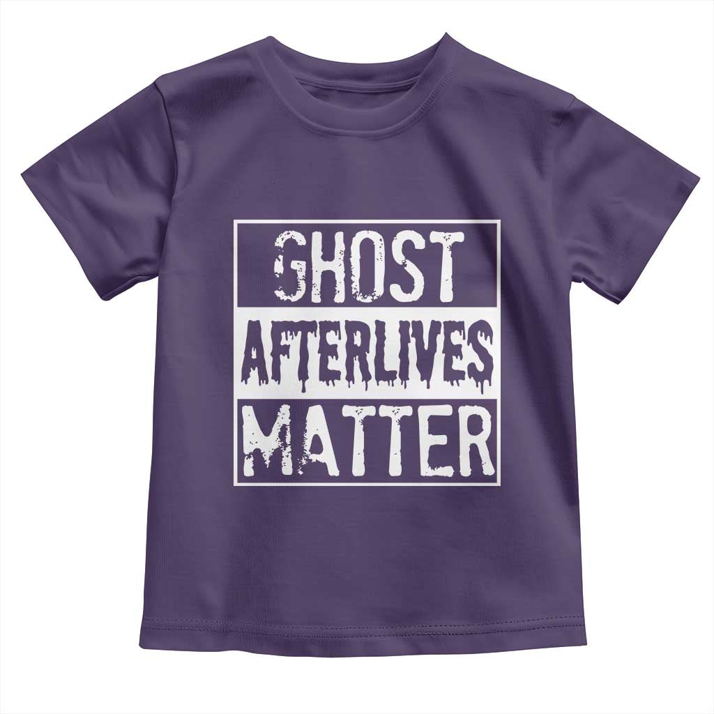 Funny Ghost Hunting Toddler T Shirt Ghost Afterlives Matter Paranormal Investigator TS11 Purple Print Your Wear