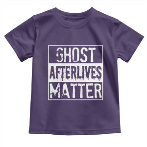 Funny Ghost Hunting Toddler T Shirt Ghost Afterlives Matter Paranormal Investigator TS11 Purple Print Your Wear